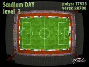 stadium level 3 daynight 3D Model