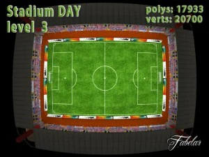stadium level 3 daynight 3D Model