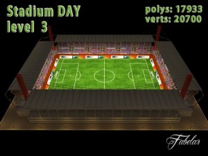stadium level 3 daynight 3D Model