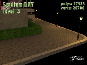 stadium level 3 daynight 3D Model
