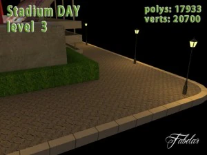 stadium level 3 daynight 3D Model