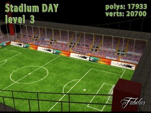 stadium level 3 daynight 3D Model