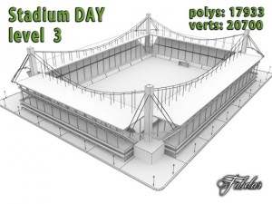 stadium level 3 daynight 3D Model