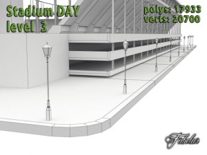 stadium level 3 daynight 3D Model