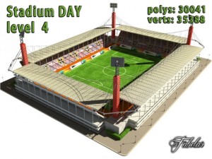 stadium level 4 day 3D Модель