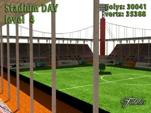 estadio nivel 4 d&iacute;a Modelo 3D