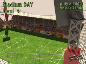 estadio nivel 4 d&iacute;a Modelo 3D