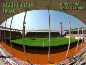 estadio nivel 4 d&iacute;a Modelo 3D