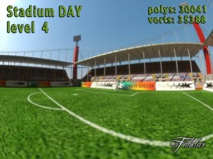 estadio nivel 4 d&iacute;a Modelo 3D