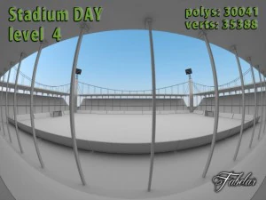 estadio nivel 4 d&iacute;a Modelo 3D
