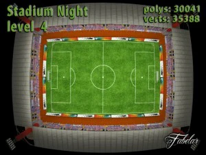 stadium level 4 night 3D Model