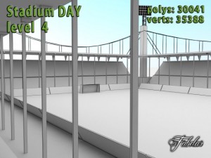 stadium level 4 night 3D Model
