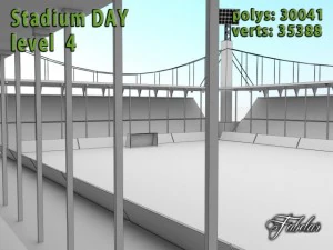 stadium level 4 night 3D Model