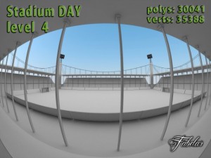 stadium level 4 night 3D Model