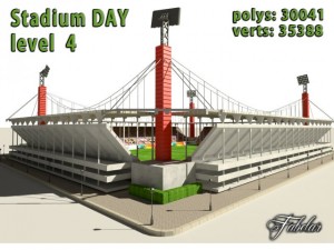 stadium level 4 daynight Modelo 3D