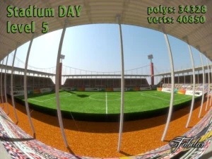 niveau stade 5 jours Modèle 3D