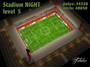 stadium level 5 night 3Dモデル