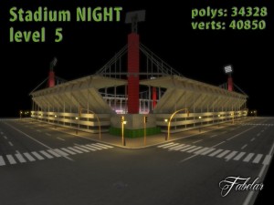 stadium level 5 night 3Dモデル