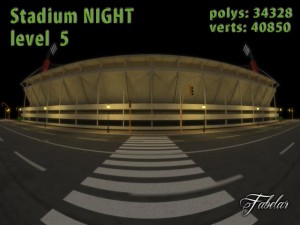 stadium level 5 night 3Dモデル