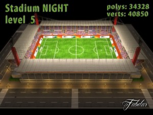 stadium level 5 night 3Dモデル