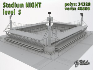 stadium level 5 night 3Dモデル