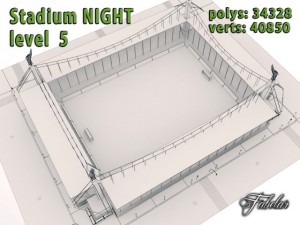 stadium level 5 night 3Dモデル