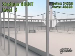 stadium level 5 night 3Dモデル