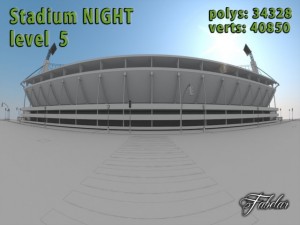 stadium level 5 night 3Dモデル