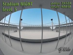 stadium level 5 night 3Dモデル