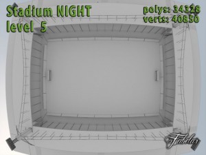 stadium level 5 night 3Dモデル