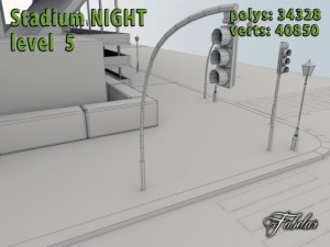 stadium level 5 night 3Dモデル