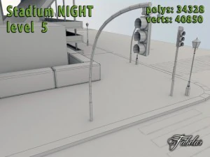 스타디움 레벨 5박 3D 모델
