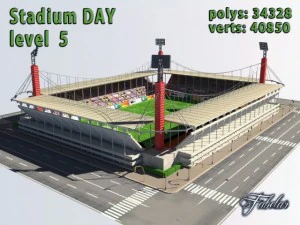 stadium level 5 daynight 3D Model
