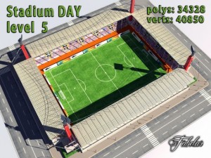 stadium level 5 daynight 3D Model