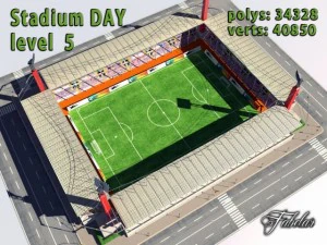 stadium level 5 daynight 3D Model