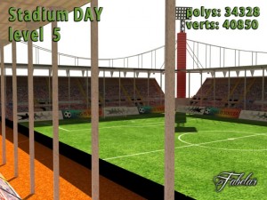stadium level 5 daynight 3D Model