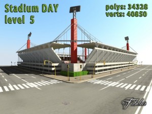 stadium level 5 daynight 3D Model
