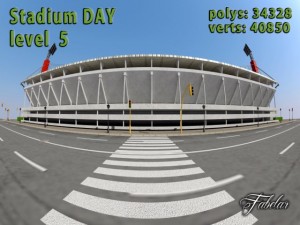 stadium level 5 daynight 3D Model