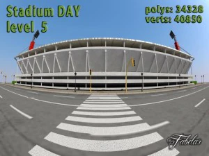 stadium level 5 daynight 3D Model