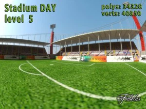 stadium level 5 daynight 3D Model