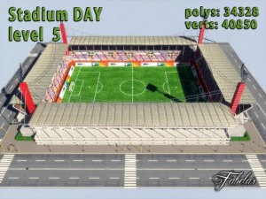 stadium level 5 daynight 3D Model