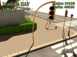 stadium level 5 daynight 3D Model