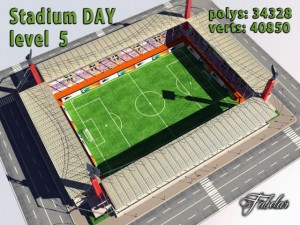 stadium level 5 daynight 3D Model