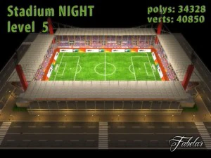 stadium level 5 daynight 3D Model