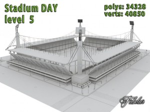 stadium level 5 daynight 3D Model