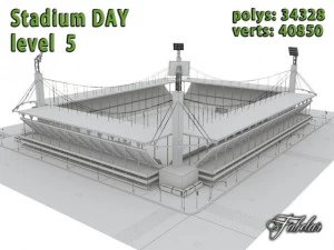 stadium level 5 daynight 3D Model