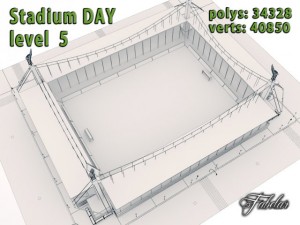 stadium level 5 daynight 3D Model