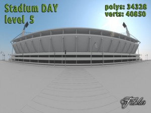 stadium level 5 daynight 3D Model