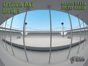 stadium level 5 daynight 3D Model