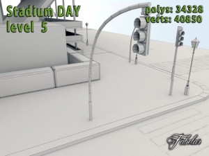 stadium level 5 daynight 3D Model